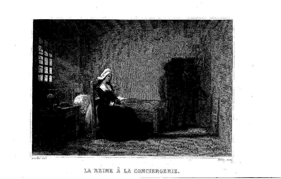 LA REINE À LA CONCIERGERIE LA REINE À LA CONCIERGERIE
