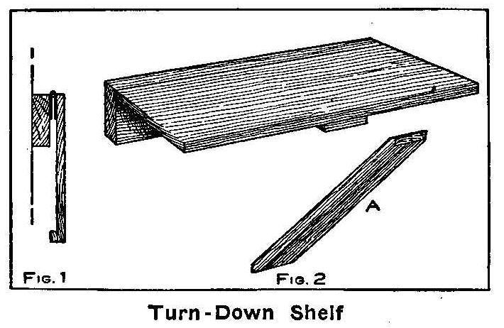Turn Down Shelf