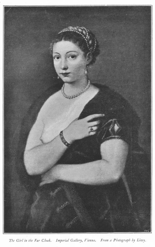 The Girl in the Fur Cloak. Imperial Gallery, Vienna. From a Photograph by L&ouml;wy.