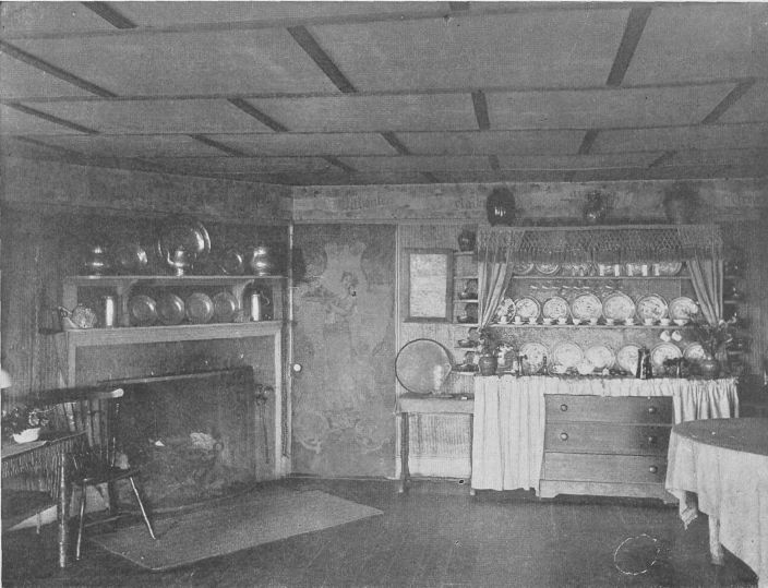 Dining-room in "Pennyroyal" (in Mrs. Boudinot Keith's
 Cottage, Onteora)