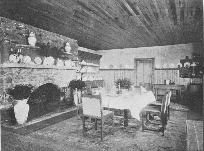 DINING-ROOM IN "STAR ROCK" (COUNTRY HOUSE OF W.E. CONNOR,
ESQ., ONTEORA)