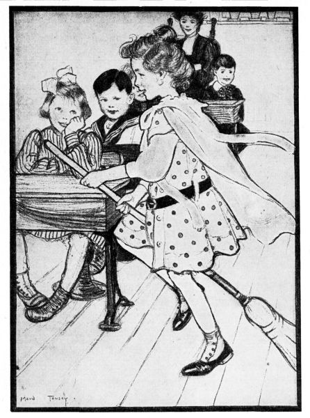 'she Looked So Funny As She Came Into the Room
Riding on a Broom'
