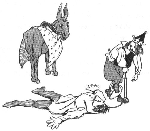 The King inflates the
Prince