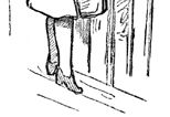The gate swung plump against the oddest
great man. The gate swung plump against the oddest
great man.