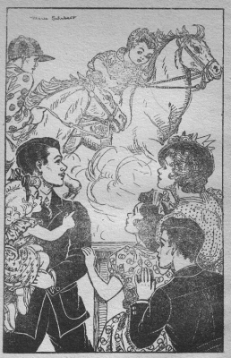 "OH, LOOK! FREDDIE'S IN A RACE!" CRIED FLOSSIE. "OH, LOOK! FREDDIE'S IN A RACE!" CRIED FLOSSIE.
