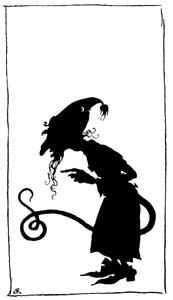 A small, little, black Thing with a long tail A small, little, black Thing with a long tail