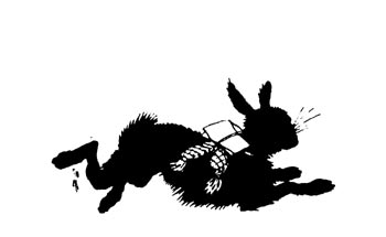 The hare ran on along the country way The hare ran on along the country way