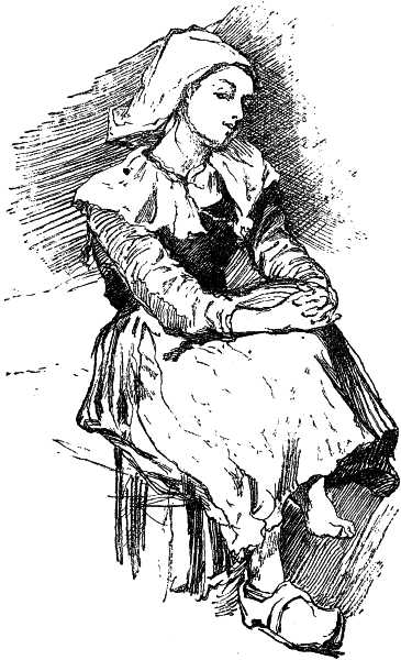 A Breton Maiden. A Breton Maiden.