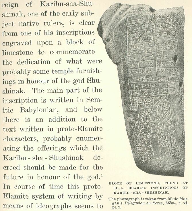 233.jpg Block of Limestone, Found at Susa, Bearing
Inscriptions of Karibu-sha-shushinak. 
