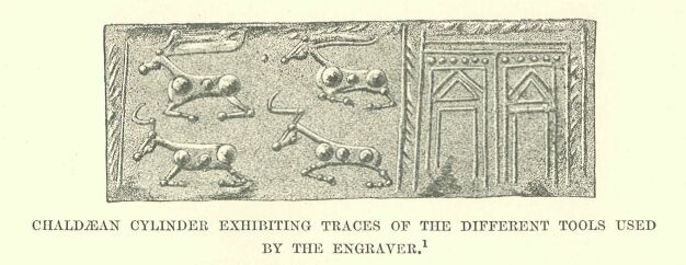 315.jpg Chald�an Cylinder Exhibiting Traces of The Different Tools Used by the Engraver 