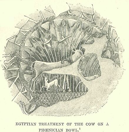 117.jpg Egyptian Treatment of the Cow on a Phoenician Bowl