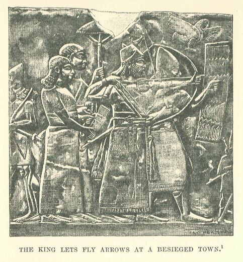 200.jpg the King Lets Fly Arrows at a Besieged Town