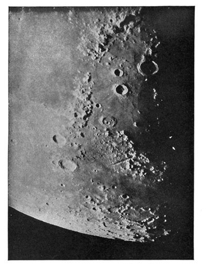 THE LUNAR ALPS, APENNINES, AND CAUCASUS. Photographed with the Lick Telescope. THE LUNAR ALPS, APENNINES, AND CAUCASUS. Photographed with the Lick Telescope.