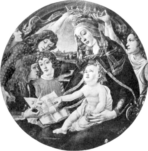 FIG. 27.&mdash;BOTTICELLI. CORONATION OF MADONNA. UFFIZI.