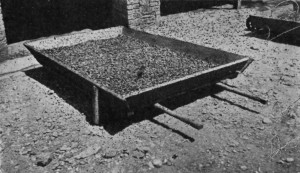 FOR DRYING SMALL QUANTITIES.
A simple tray-barrow, which can be run under the house when rain comes on.