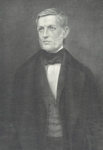 George Bancroft.  Probably taken at Brady&rsquo;s National
Gallery, New York, sometime after his return from England; from a
picture owned by Elizabeth B. Bliss