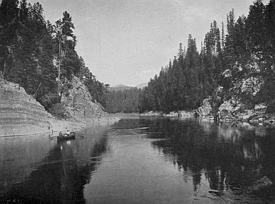 The beginning of the ca&ntilde;on, Middle Fork of the Flathead River