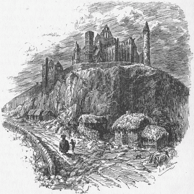 THE ROCK OF CASHEL. Illustration: THE ROCK OF CASHEL.