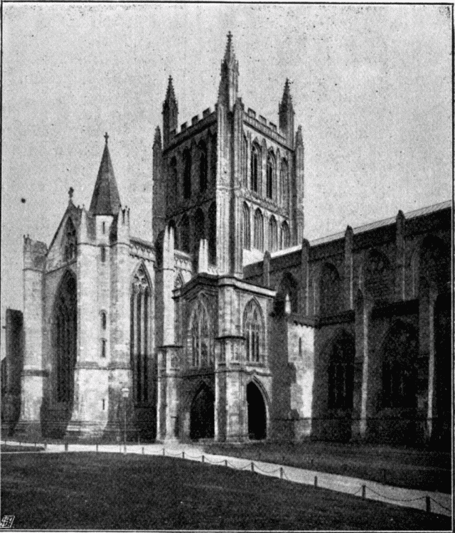 BISHOP BOOTH'S PORCH AND NORTH TRANSEPT. Illustration: BISHOP BOOTH'S PORCH AND NORTH TRANSEPT.