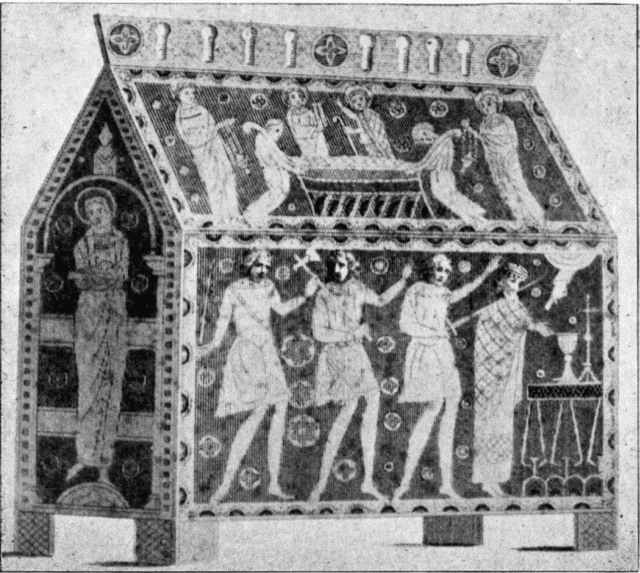 ANCIENT RELIQUARY IN THE CATHEDRAL. Illustration: ANCIENT RELIQUARY IN THE CATHEDRAL.
