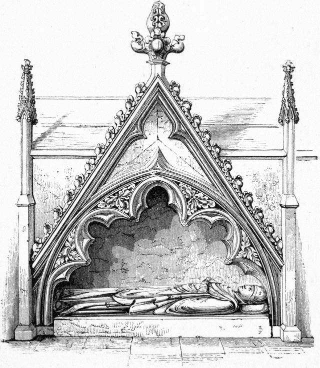 TOMB OF BISHOP THOS. CHARLETON. Illustration: TOMB OF BISHOP THOS. CHARLETON.