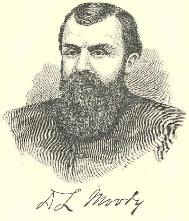 Illustration: Portrait of D. L. Moody Illustration: Portrait of D. L. Moody