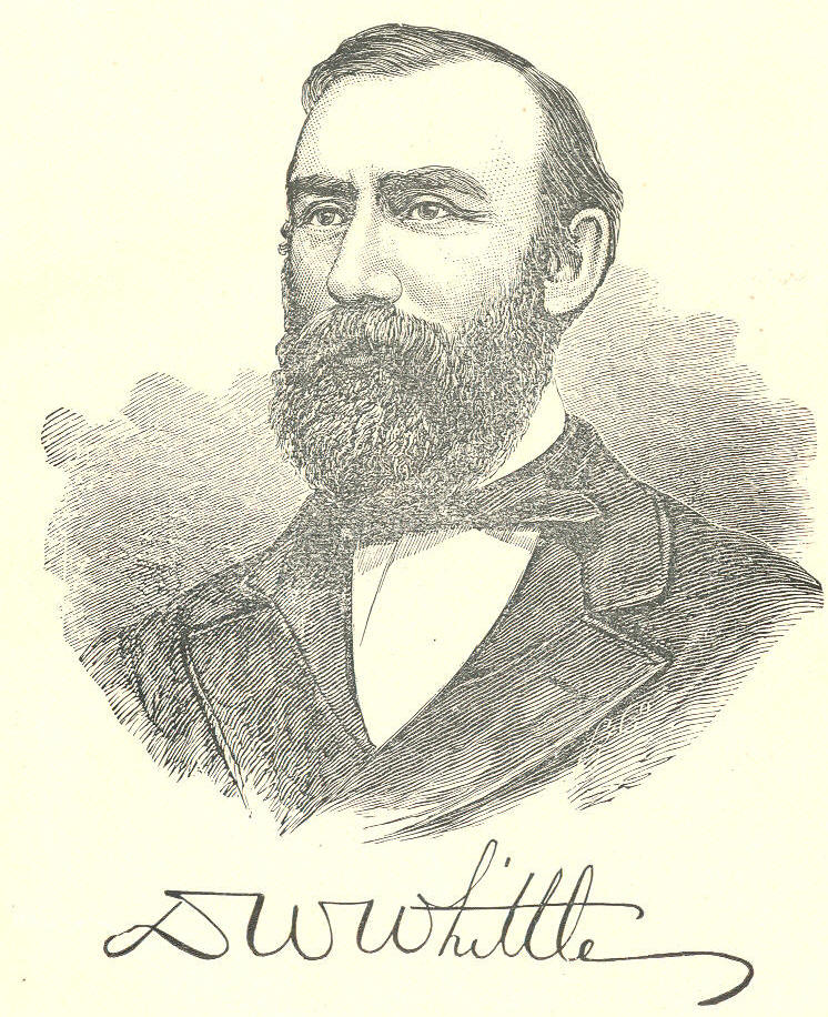 Illustration: Portrait of D. W. WHITTLE Illustration: Portrait of D. W. WHITTLE