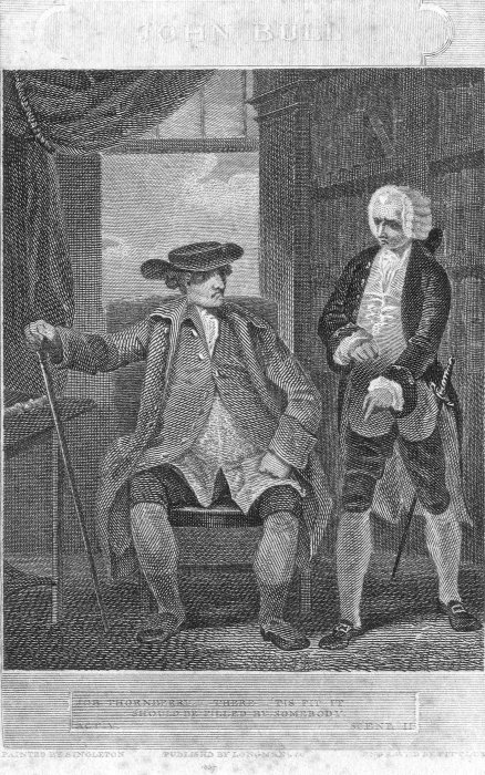 JOB THORNBERRY.&mdash;THERE&mdash;'TIS FIT IT SHOULD BE FILLED BY SOMEBODY.PAINTED BY SINGLETON PUBLISHED BY LONGMAN & CO. ENGRAVED BY FITTLER 1807