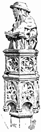 CARVING ON CHOIR STALL IN LADY CHAPEL&mdash;BISHOP FOX'S WORK.