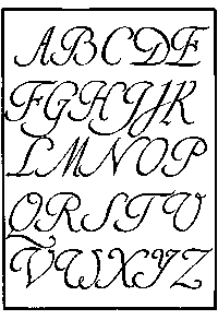 201. SPANISH SCRIPT CAPITALS. EARLY 18th CENTURY. F.&nbsp;C.&nbsp;B.