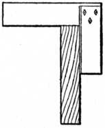 Fig. 22.&mdash;Use of the
    Try-square for
    Testing Edge.