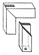 Fig. 74.&mdash;Mitre
    Bridle Joint.
