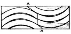 Fig. 337.&mdash;Board Marked for
    Circular Jointing.
