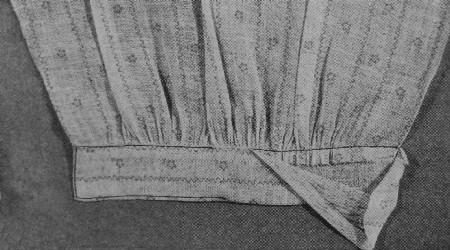 PLAIN SLEEVE WITH CUFF, SHOWING GENERAL METHODS OF SEWING
ON BANDS
