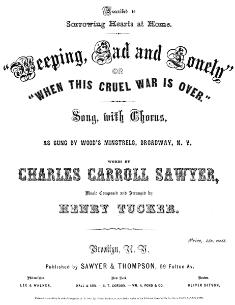 Cruel War sheet music Cruel War sheet music