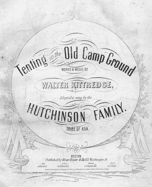 Tenting sheet music Tenting sheet music