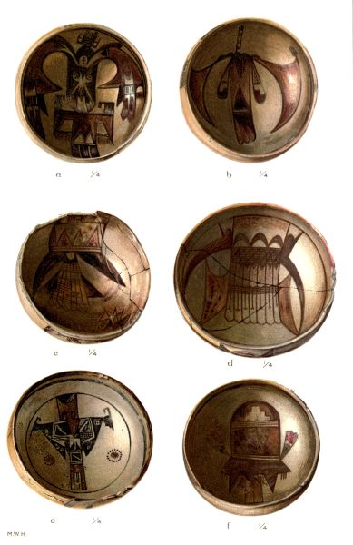 PL. CXXXVIII&mdash;
FOOD BOWLS WITH FIGURES OF BIRDS FROM SIKYATKI