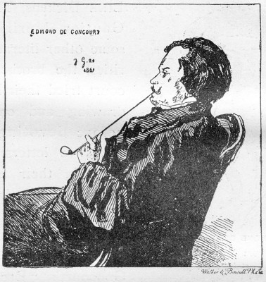 EDMOND DE GONCOURT.

From an etching by Jules de Goncourt, 1860.