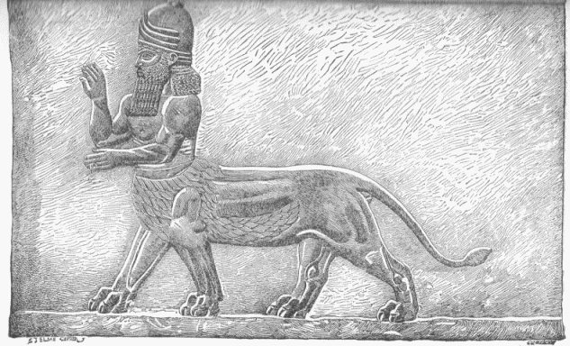 28.&mdash;MAN-LION. (Perrot and Chipiez.)