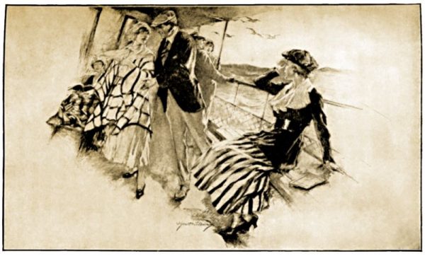She watched Jerry and Althea
pacing the deck together.&nbsp;.&nbsp;.&nbsp;. It led the girl to ponder upon
love also
