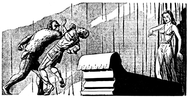 The ape-like figure rushed forward and Ben&rsquo;s head was thrown back by a mighty blow&nbsp;.&nbsp;.&nbsp;.
