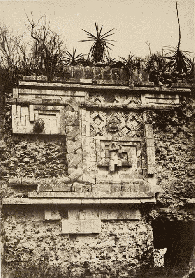 Palais Des Nonnes, &agrave; Uxmal; bas-relief de l'Indien.