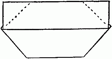 Fig. 30&mdash;Ready for folding back the upper corners.