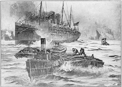 THE OUTBREAK OF THE WAR&mdash;TRANSPORT LEAVING ENGLAND
FOR THE CAPE.