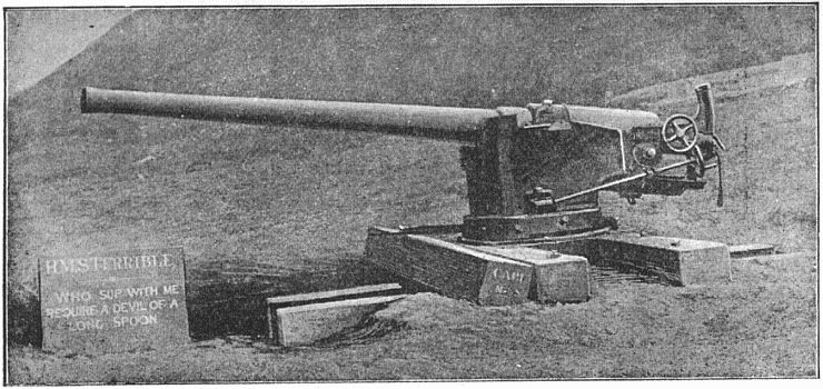 Types of Arms&mdash;4.7-Inch Naval Gun on Improvised
Mounting