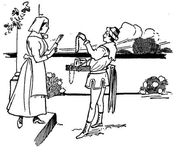 In the disguise of a peddler