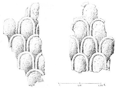 Fig. 72.&mdash;Sheath of a cedar-wood mast, bronze.