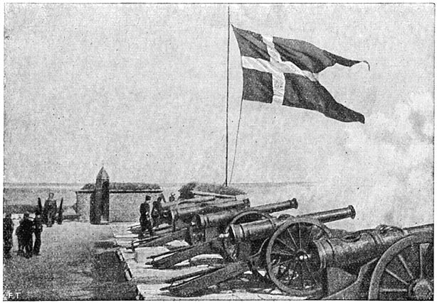 Het terras der geestverschijning. (Het bastion van Elsen&ouml;r).