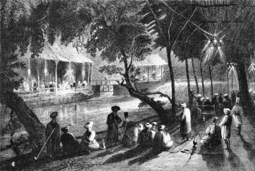 A Riverside Caf&eacute; in Damascus, Nineteenth Century