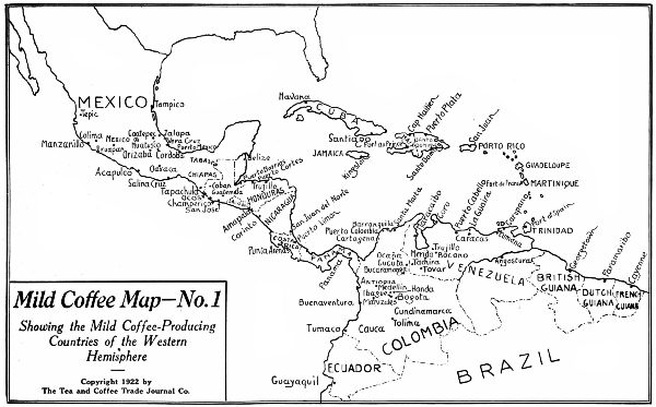 Mild Coffee Map&mdash;No. 1